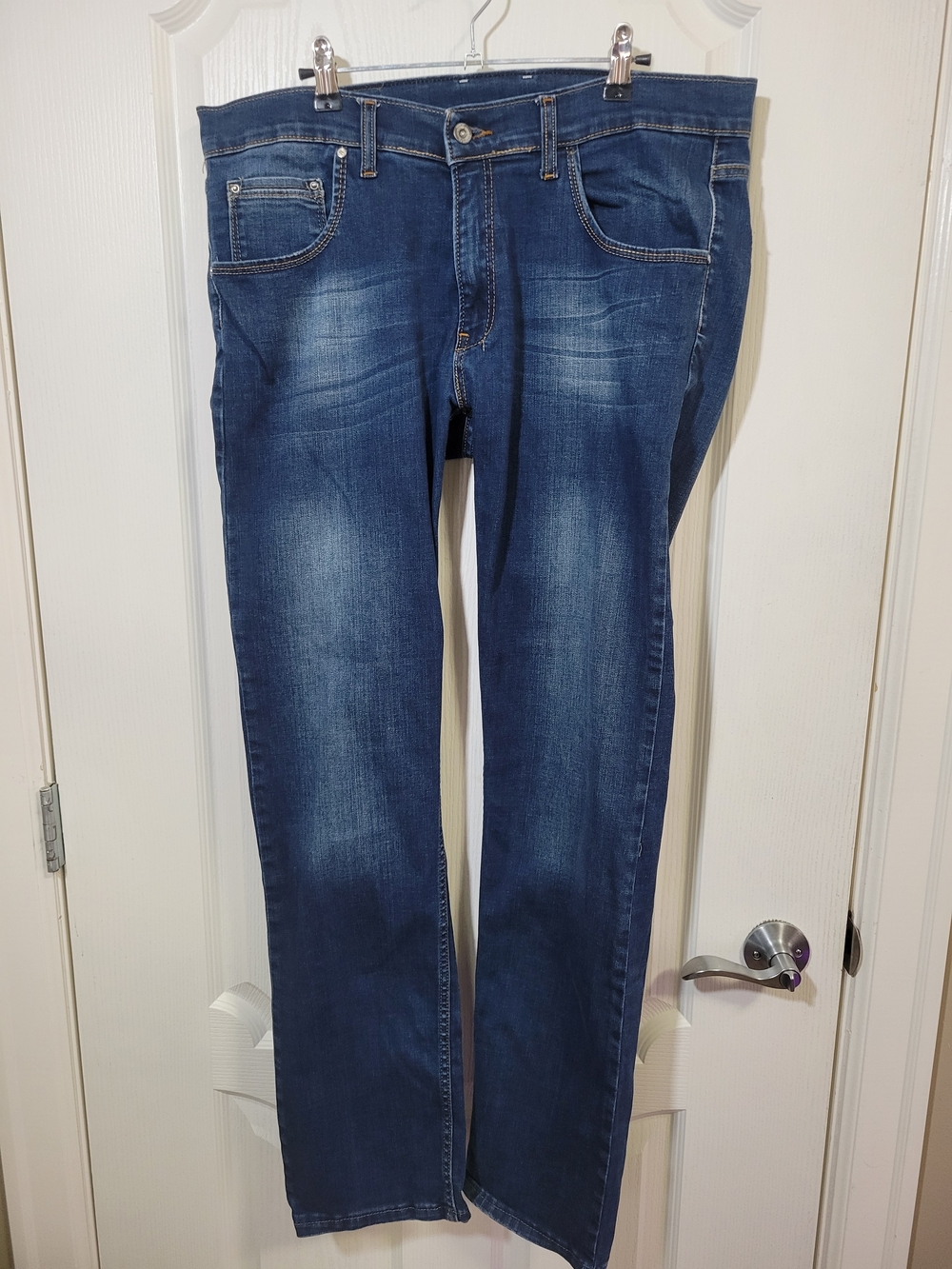 Armani Jeans Men's Straight Leg Denim in Dark Blue